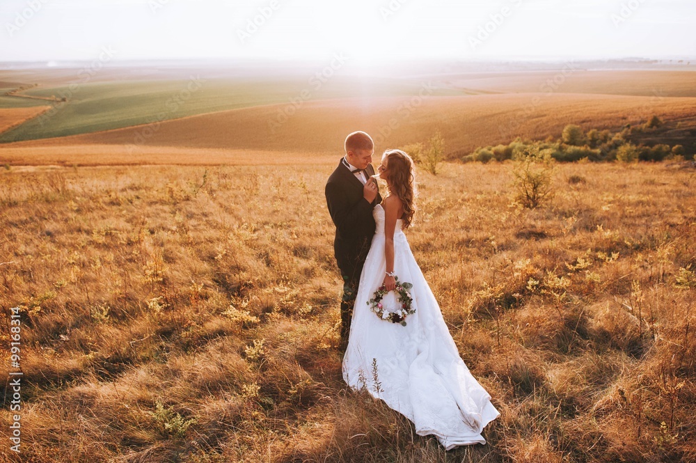 beautiful wedding couple in the mountains beautiful wedding couple in the mountains