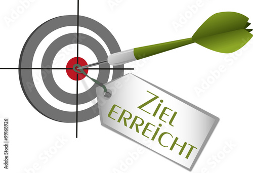 Ziel erreicht - 1 Dartpfeil