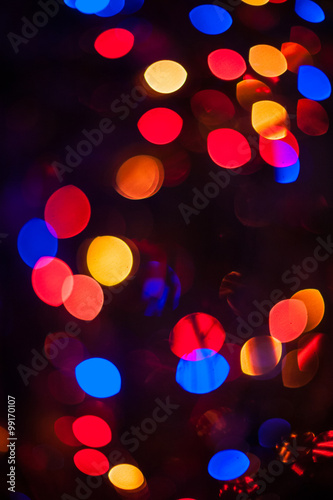 New year bokeh background