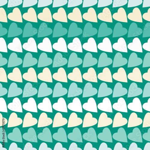 Seamless vector background with decorative hearts 