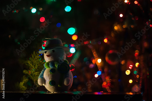 New year bokeh background