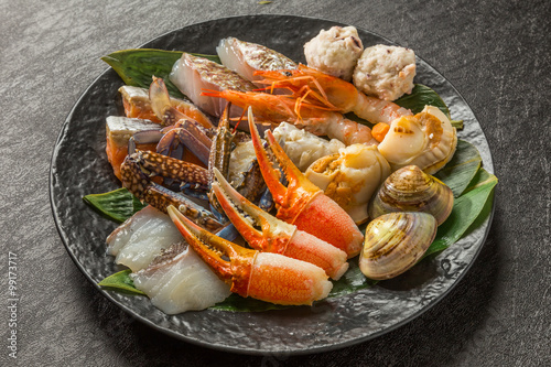 海鮮の盛り合わせ seafood Japanese-style 