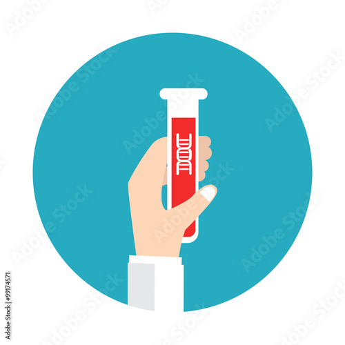 DNA blood icon