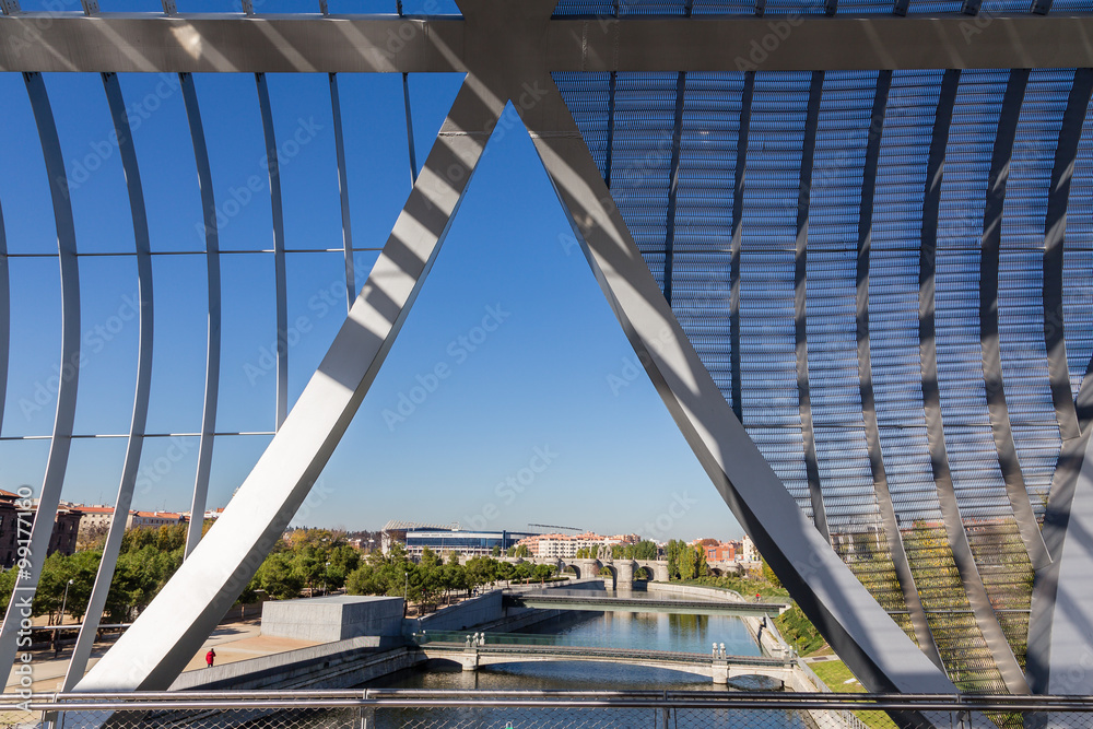 Naklejka premium Madrid río