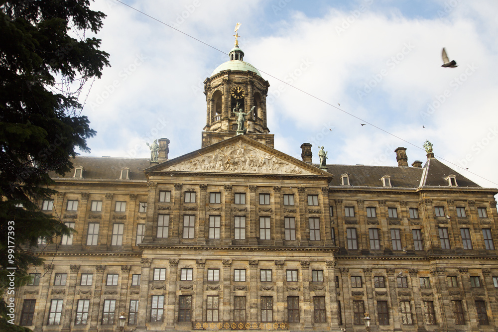 The Royal Palace in Amsterdam, Netherlands