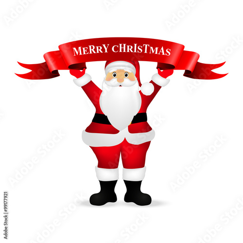 Santa Claus wishes everyone a Merry Christmas