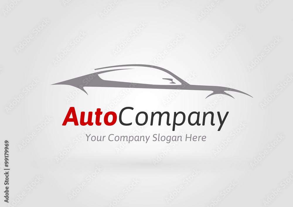 Original Auto Vehicle Vector Logo Design of a Fast Conceptual Super Car Silhouette Original Auto Vehicle Vector Logo Design of a Fast Conceptual Super Car Silhouette