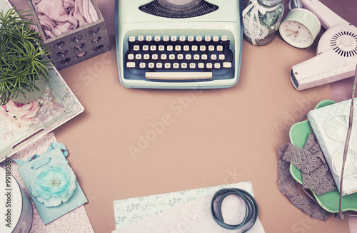 Vintage ladies desk photo