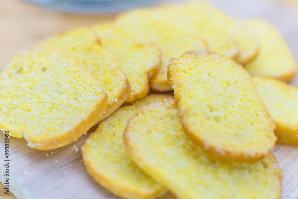 Crispy Bread Butter Sugar Crispy Bread Butter Sugar