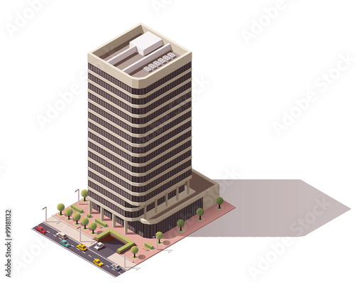 Vector isometric building
