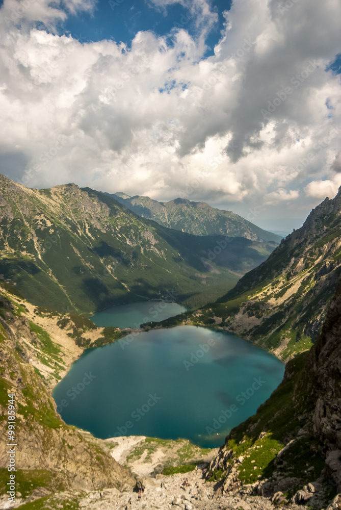 Fototapeta premium Tatry Wysokie ,Rysy ,Przełęcz Pod Chłopkiem