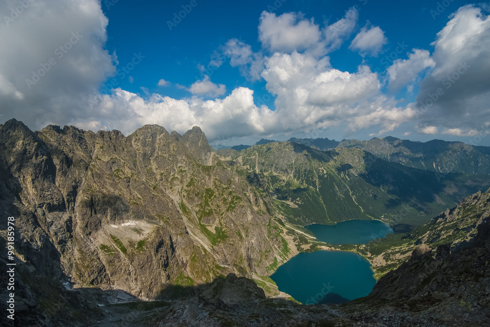 Fototapeta premium Tatry Wysokie ,Rysy ,Przełęcz Pod Chłopkiem