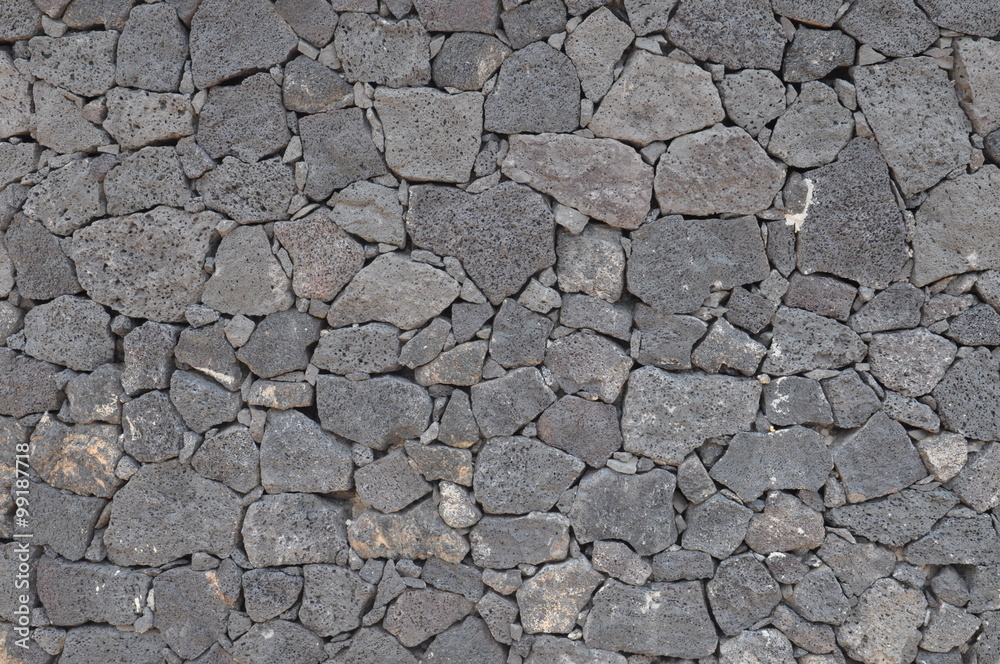 Typische Steinmauer auf Lanzarote Typische Steinmauer auf Lanzarote