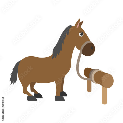 Horse cartoon character