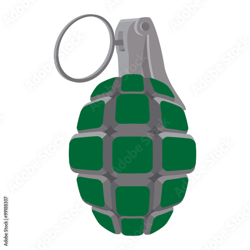 Hand grenade cartoon icon