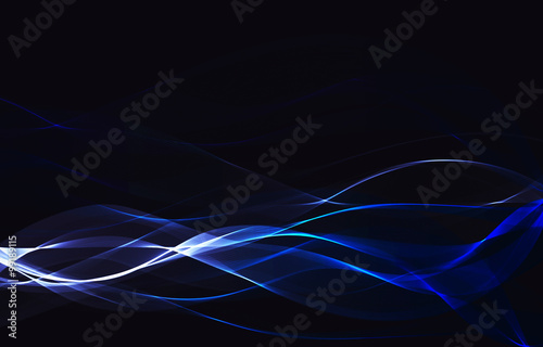 abstract blue line wave background 