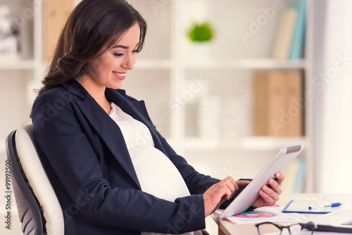 Pregnant Business Woman