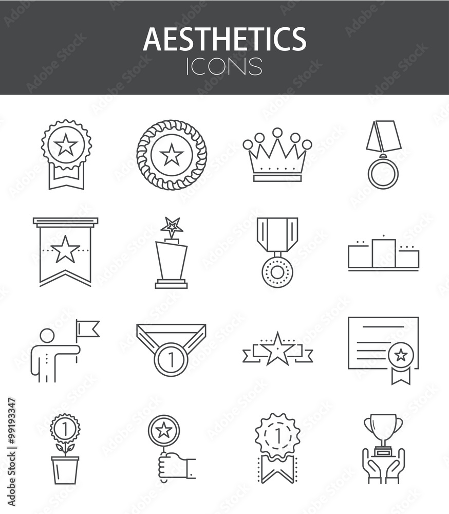 Vector modern thin line flat design of icons set. Vector modern thin line flat design of icons set.