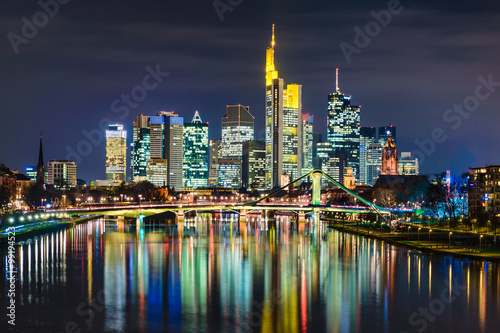 Skyline von Frankfurt  Deutschland