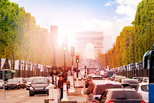 Fototapeta Naklejka Na Ścianę i Meble -  Arc de triumph at Paris