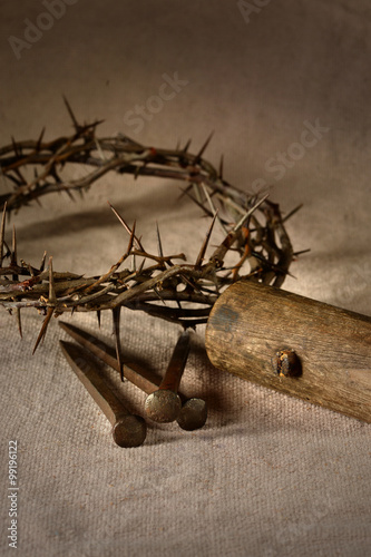 Crown of Torns and Nails with Mallet