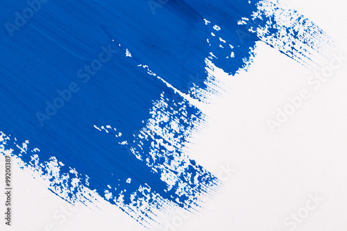 stroke blue paint brush