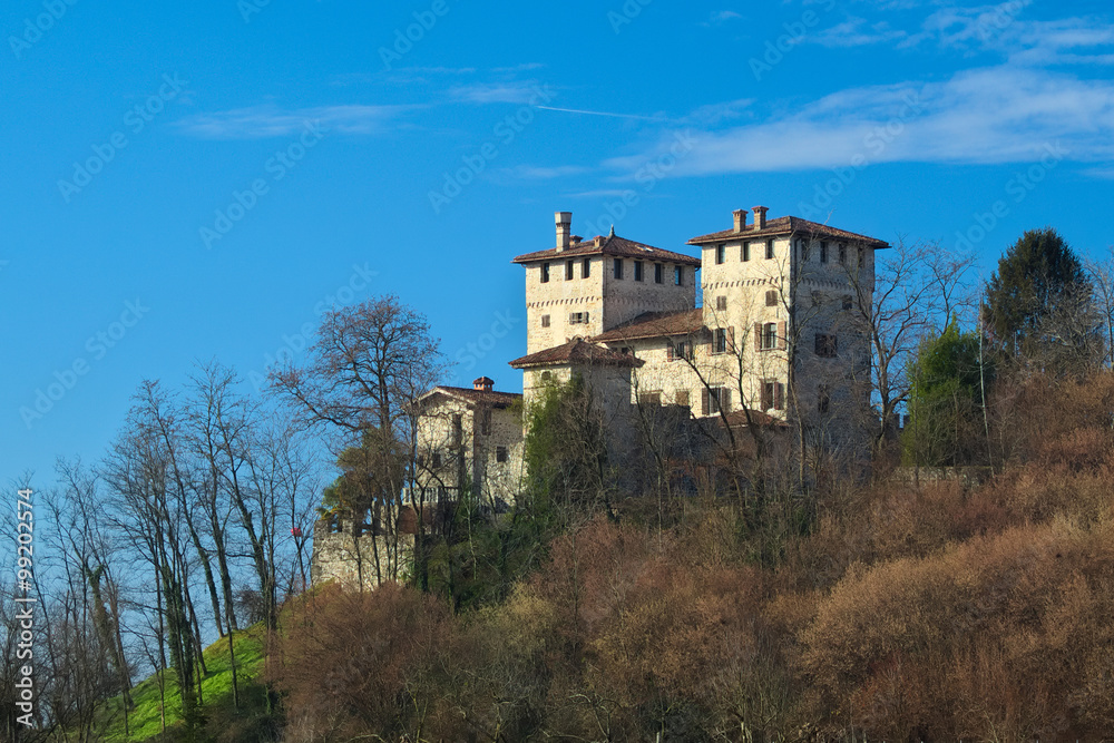 Medieval Cassacco's castle in Friuli, Italy
