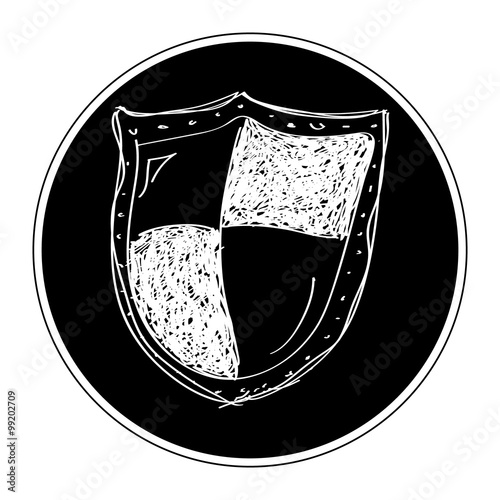 Simple doodle of a shield