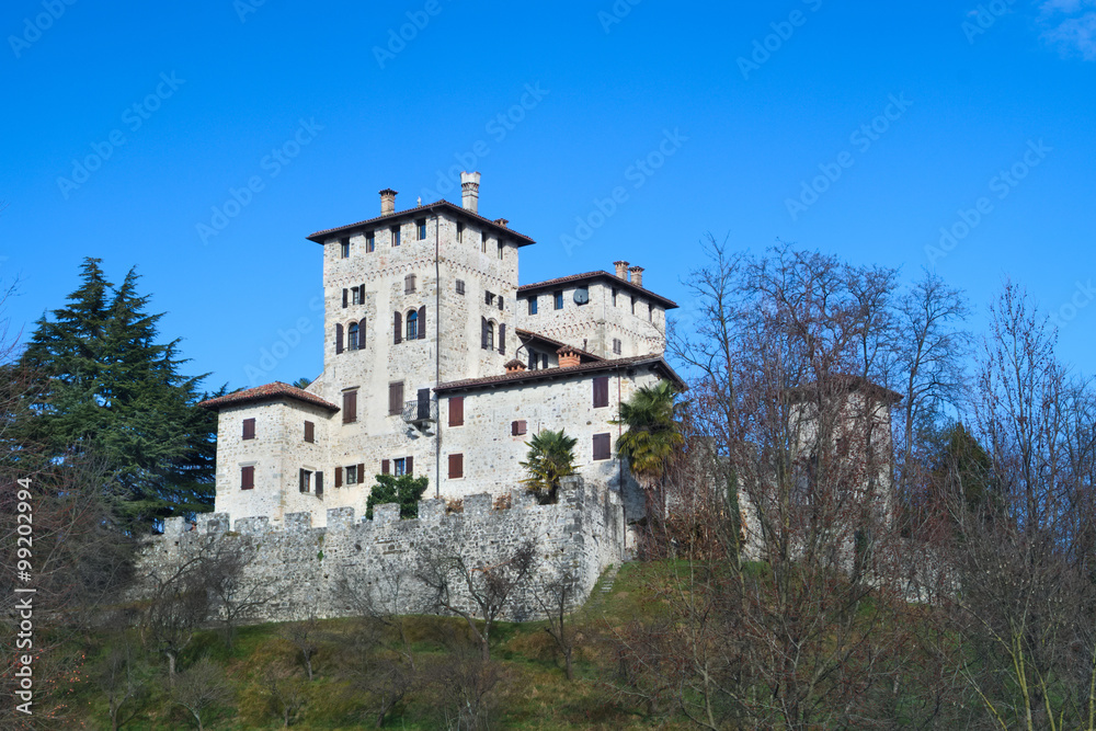 Medieval Cassacco's castle in Friuli, Italy
