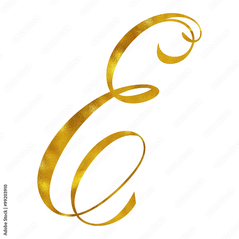 Monogram E Gold Faux Foil Monograms Metallic Initials Monogram E Gold Faux Foil Monograms Metallic Initials