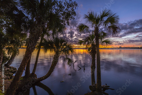 Sunset Over the Indian River - Merritt Island, Florida