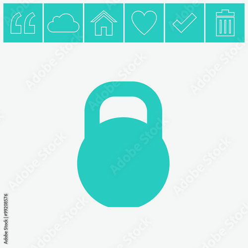 Weight vector icon.