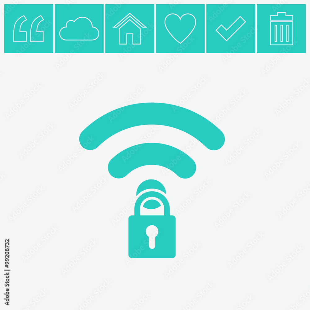 Wireless vector icon. Wireless vector icon.
