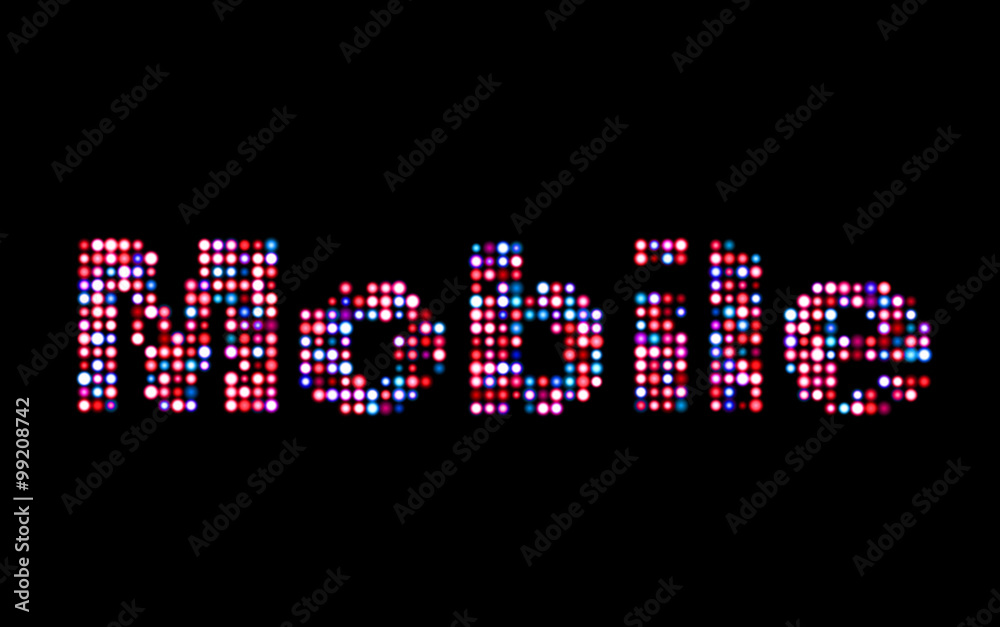 Mobile led text