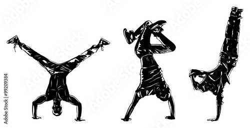 Dancers silhouettes