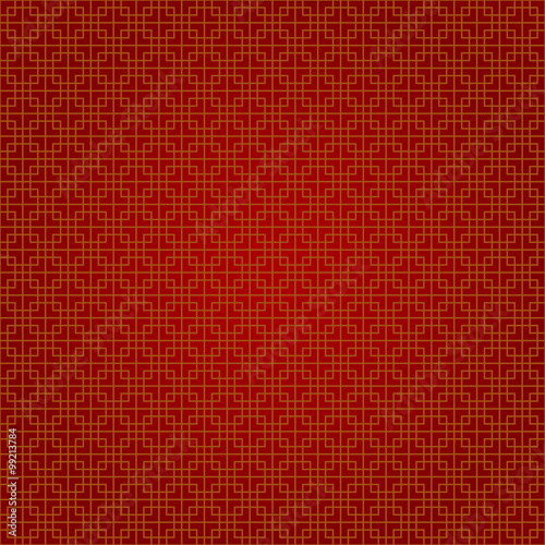 abstract chinese background vector design in red and gold square