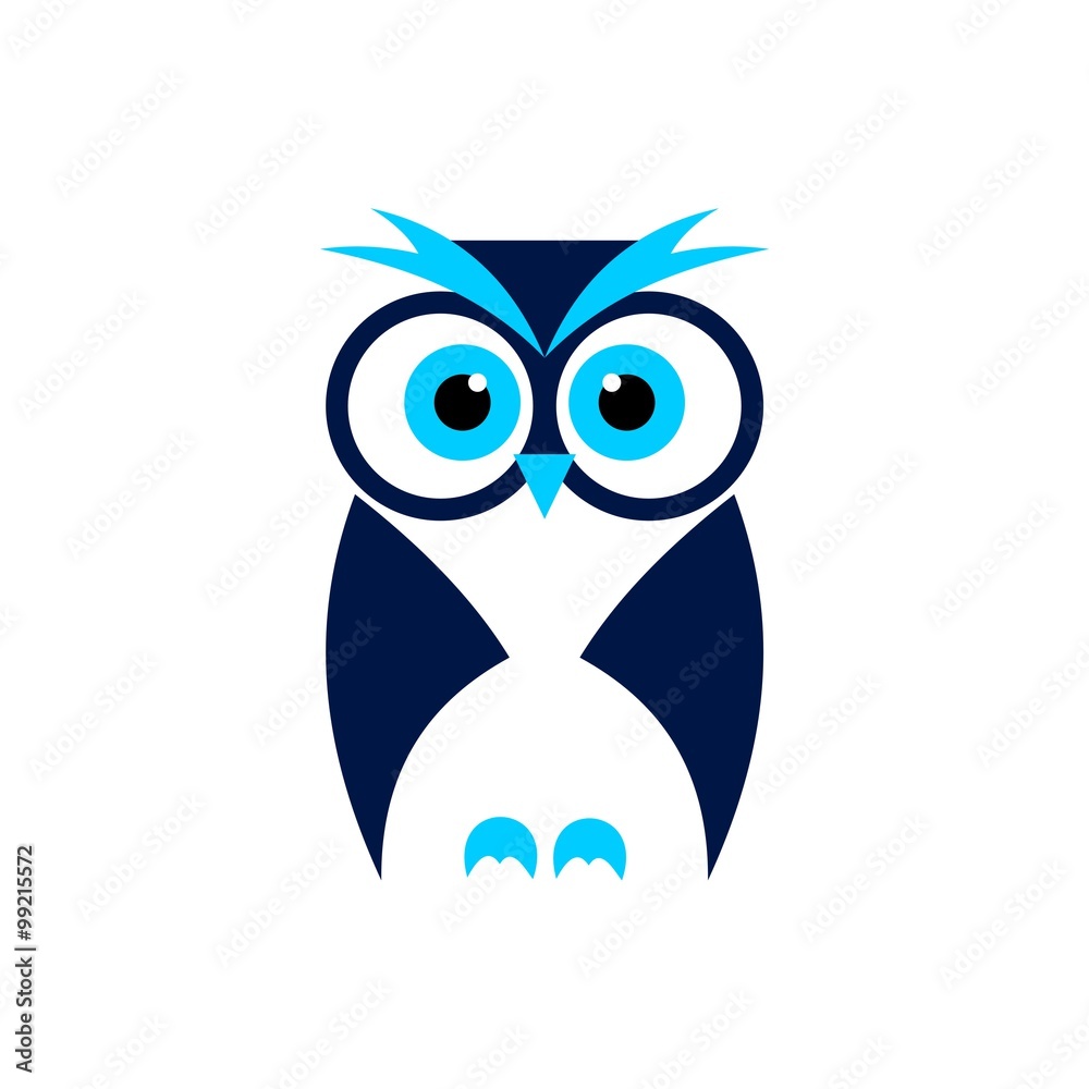 Fototapeta premium Owl Simple Design Logo