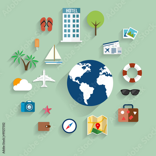 tourism flat design