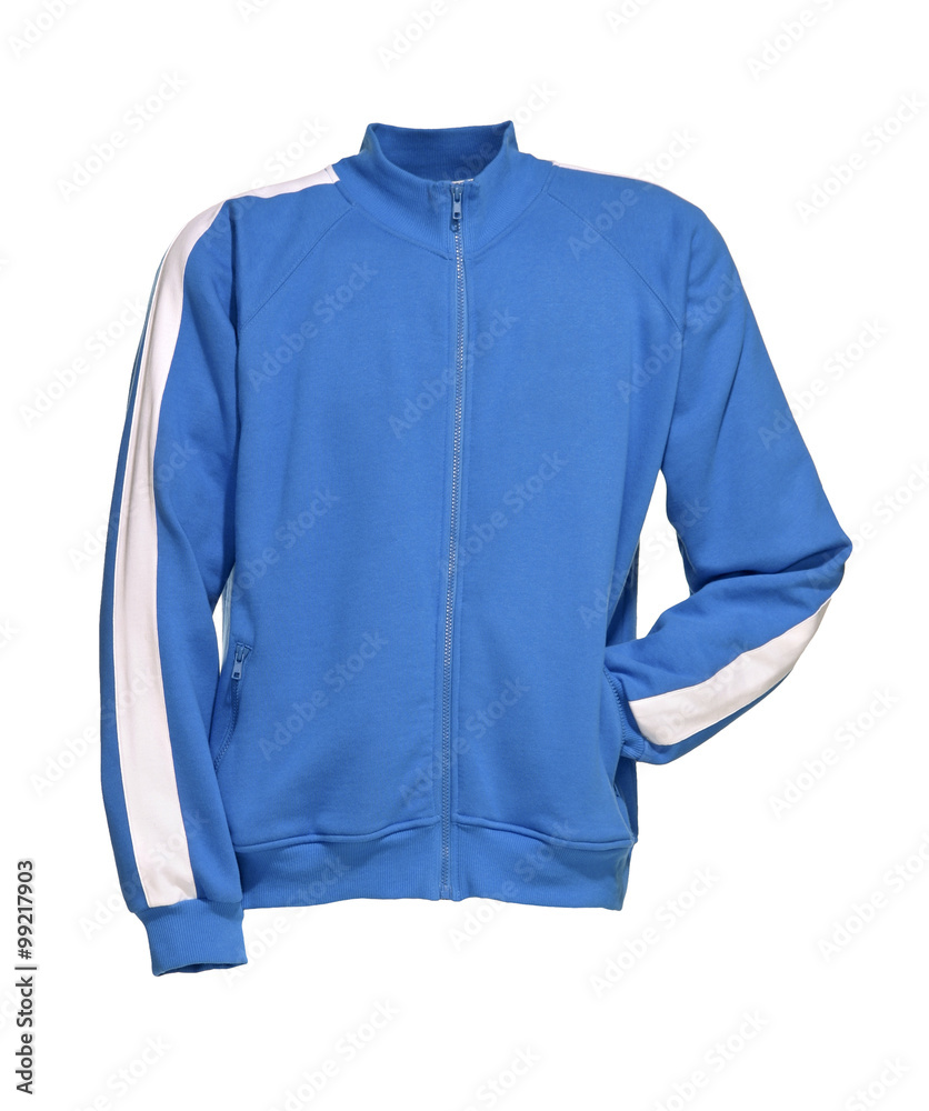 sport jacke jersey aqua blau isoliert auf weissem hintergrund sport jacke jersey aqua blau isoliert auf weissem hintergrund