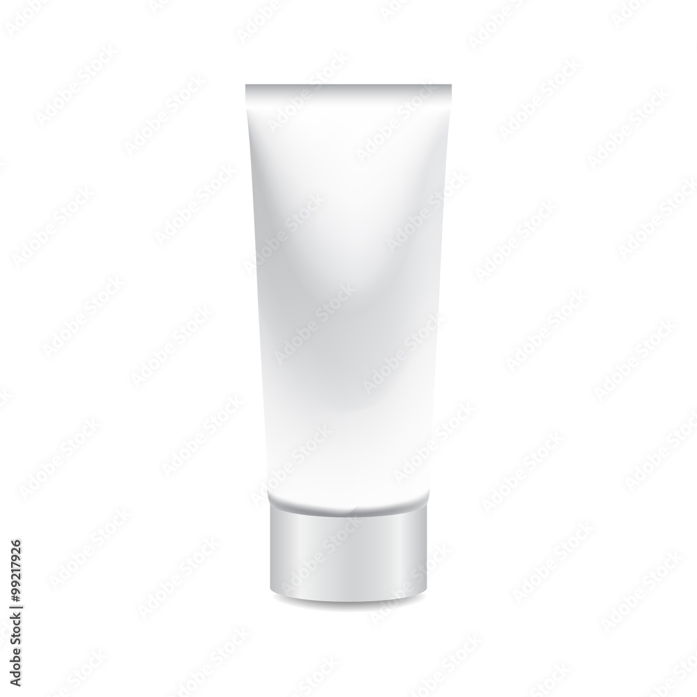 foam tube on white background isolate vector illustration eps 10