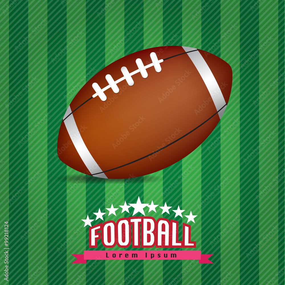 football on white background isolate vector illustration eps 10
