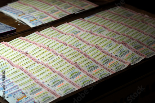 Midnight Thai lottery tickets stall