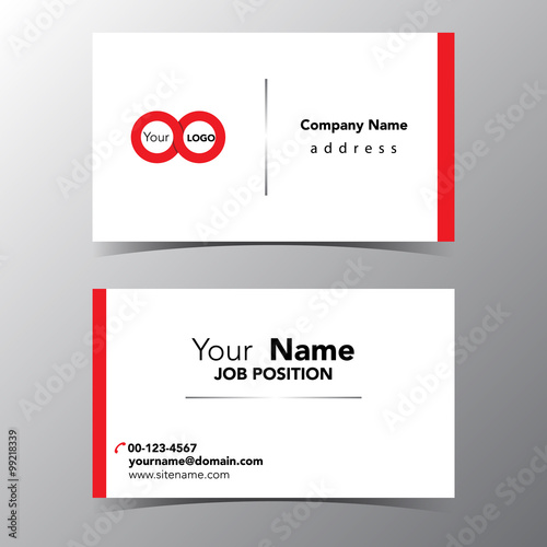 business name card template vector illustration eps 10