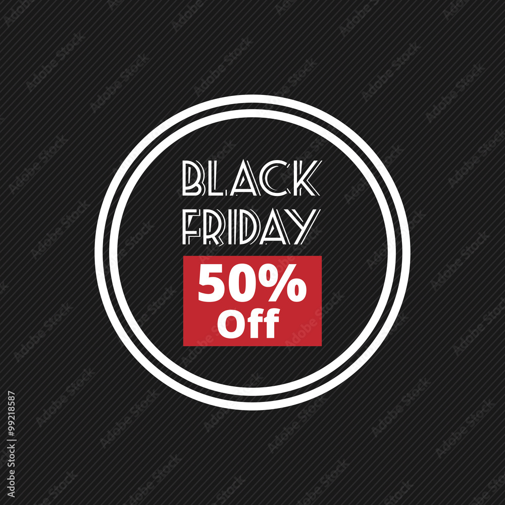 Fototapeta premium Black Friday Label