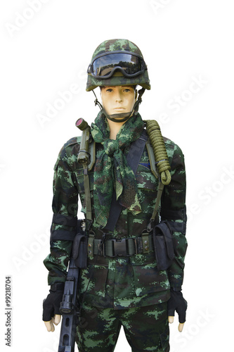 Modern soldier suit