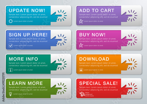 Infographics Web Banner & Label Design