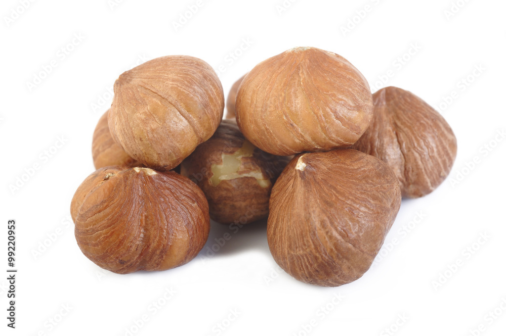 peeled hazelnuts