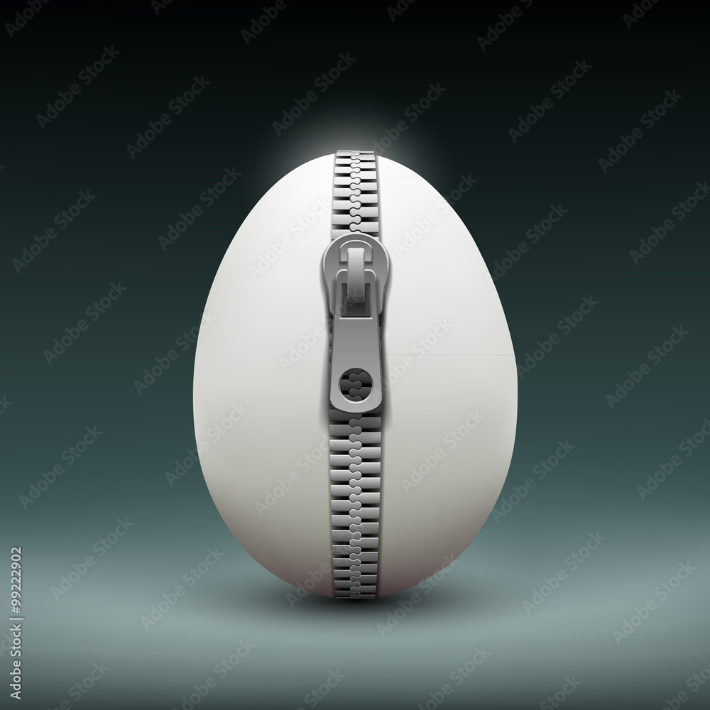 egg with zipper egg with zipper