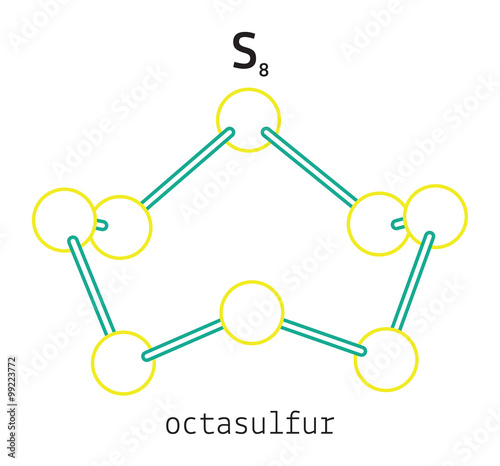 S8 octasulfur molecule