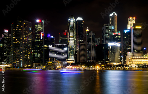 SINGAPORE  SINGAPORE - JULY 19 2015  View of downtown Singapore
